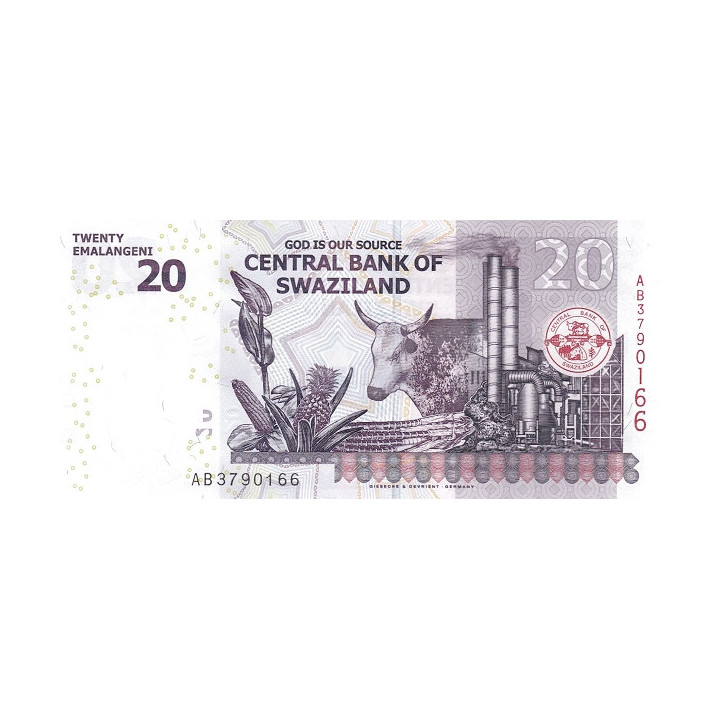Swaziland 20 Emalangeni 2017 P-37c