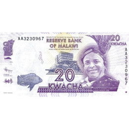 Malawi 20 Kwacha 2012 P-57a