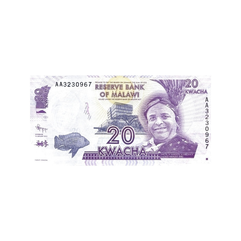 Malawi 20 Kwacha 2012 P-57a