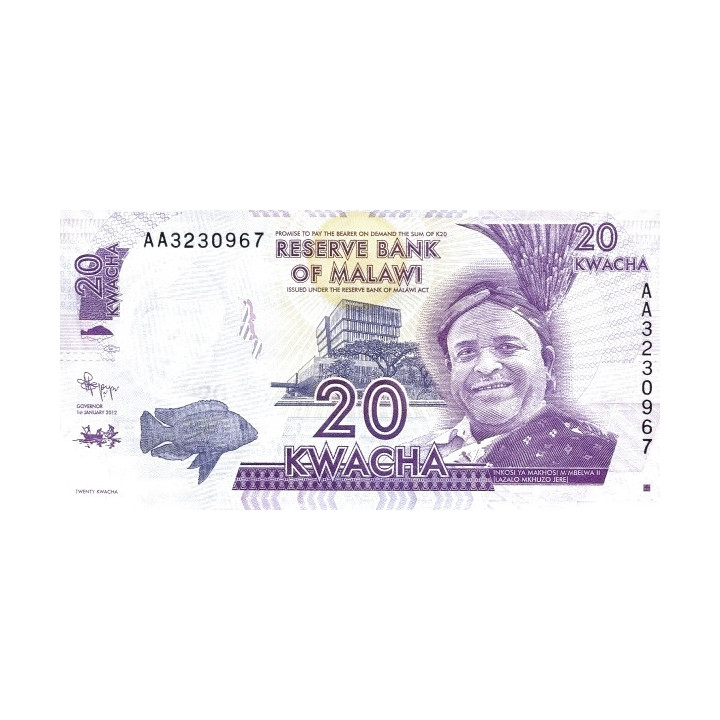 Malawi 20 Kwacha 2012 P-57a