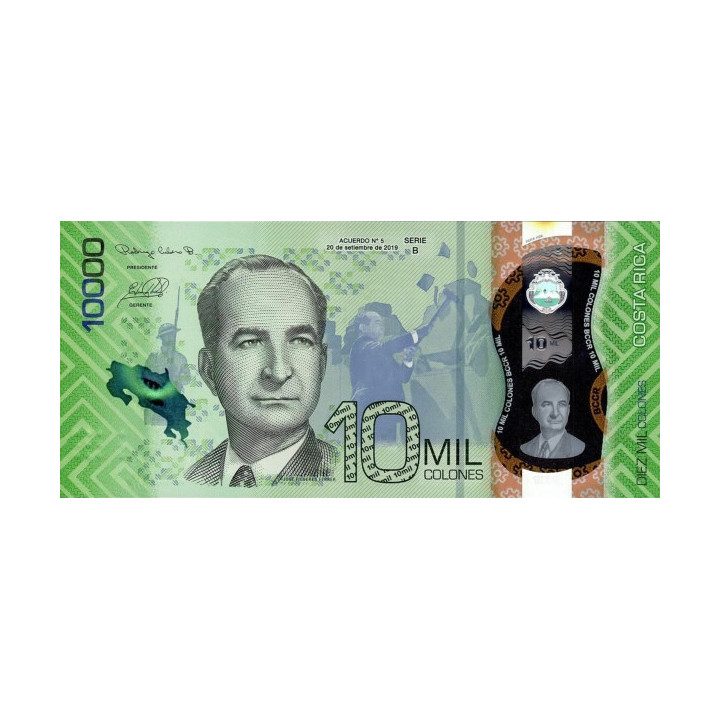 Costa Rica 10.000 Colones 2019 (2021) P-new