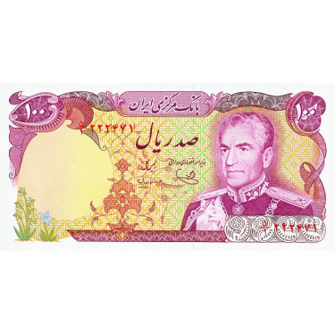 Iran 100 Rials 1974 P-102c
