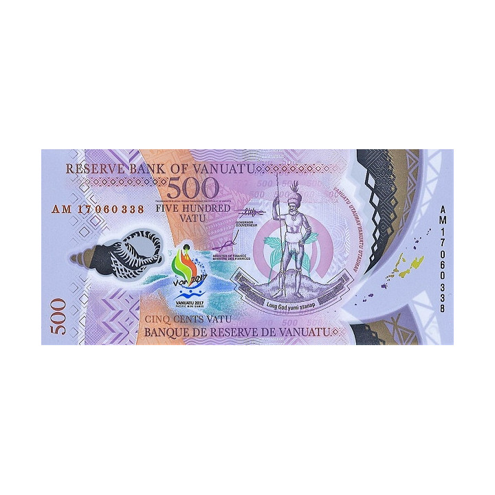 Vanuatu 500 Vatu 2017 P-new UNC