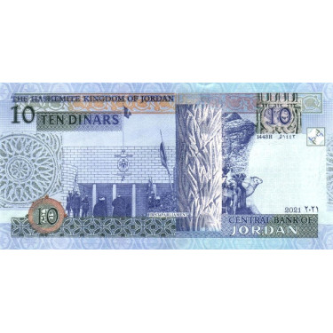 Jordanien 10 Dinars 2021 P-36
