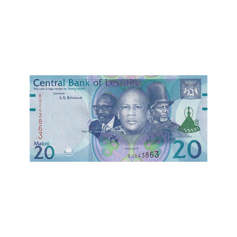 Lesotho 20 Maloti 2021 P-22d