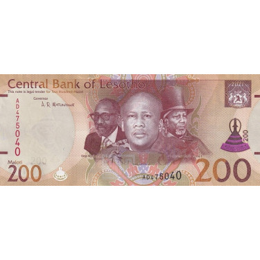 Lesotho 200 Maloti 2021 P-25b