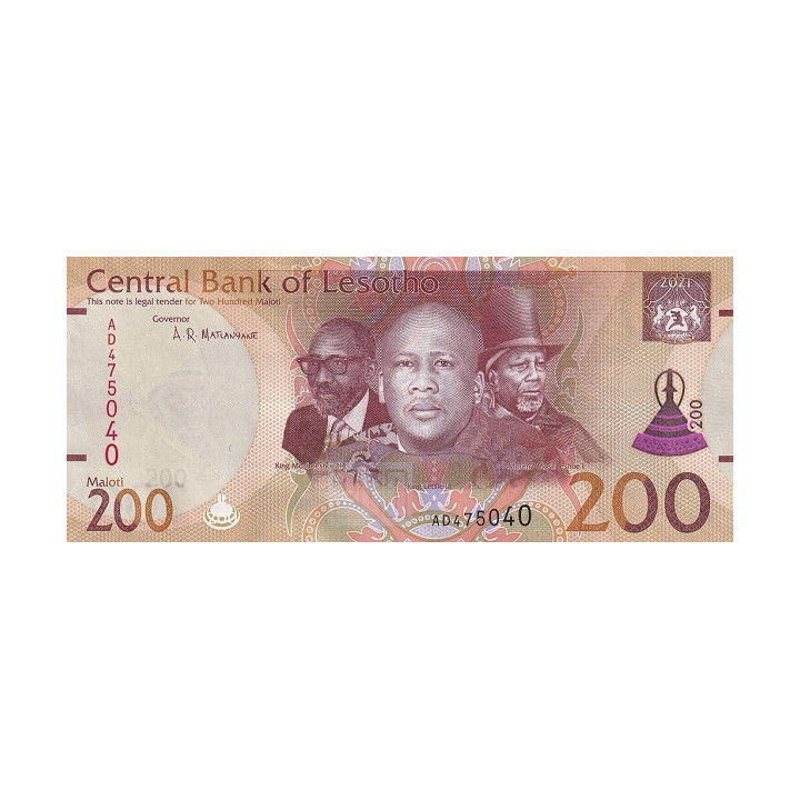 Lesotho 200 Maloti 2021 P-25b