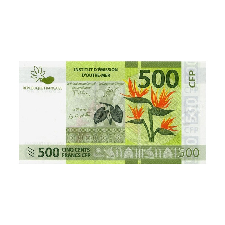 French Pacific Territories 500 Francs P-5b