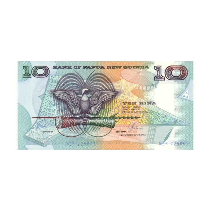 Papua New Guinea 10 Kina 1997 P-9d
