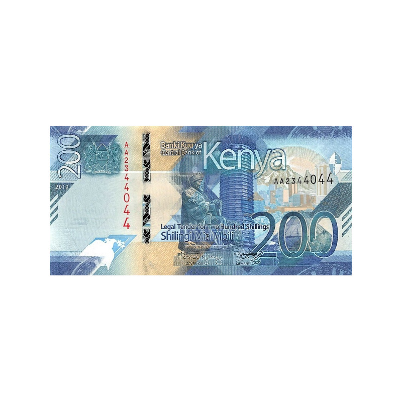 Kenya 200 Shillings 2019 P-54