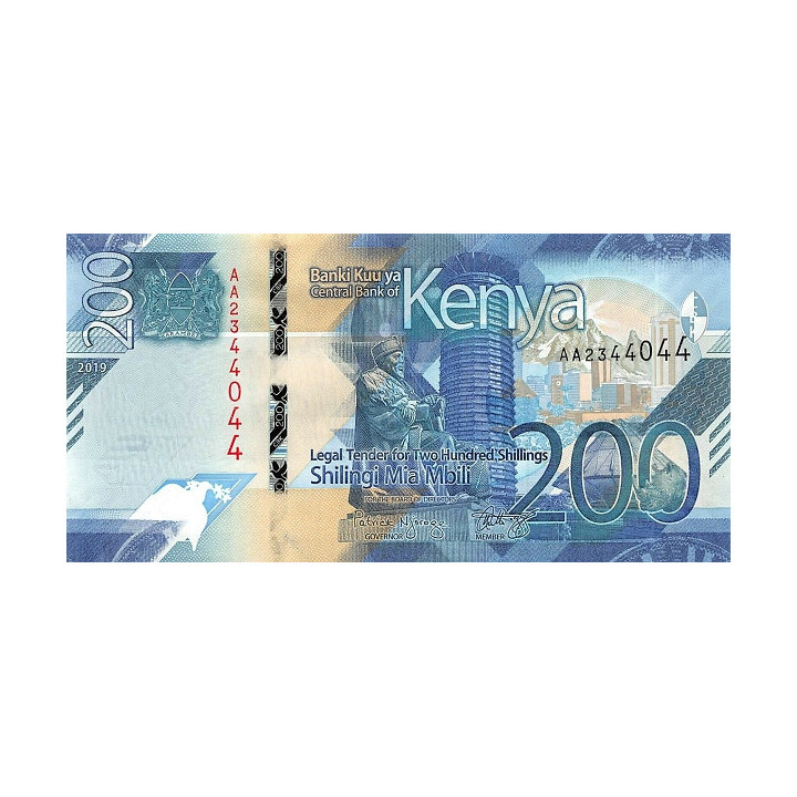 Kenya 200 Shillings 2019 P-54