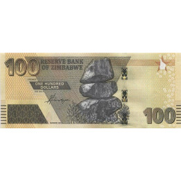 Zimbabwe 100 Dollars 2022 P-new