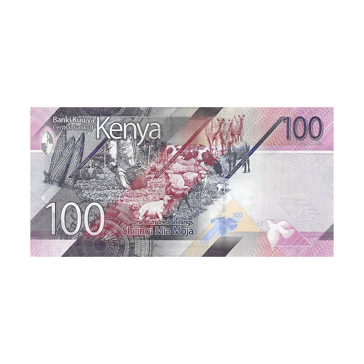 Kenya 100 Shillings 2019 P-53