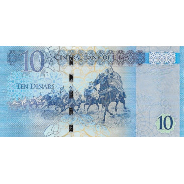 Libyen 10 Dinars 2015 P82