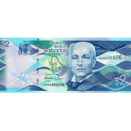 Barbados 2 Dollars 2018 P73d