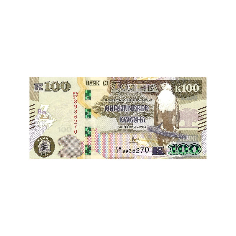 Zambia 100 Kwacha 2021 P61c