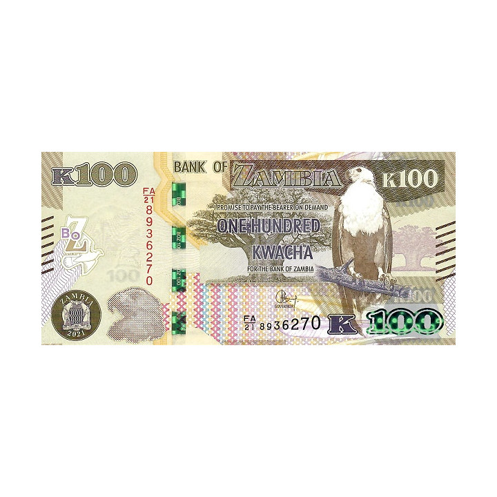 Zambia 100 Kwacha 2021 P61c