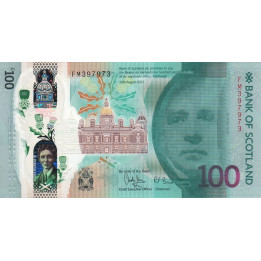 Scotland 100 Pounds 2022 Bank of Scotland Pnew