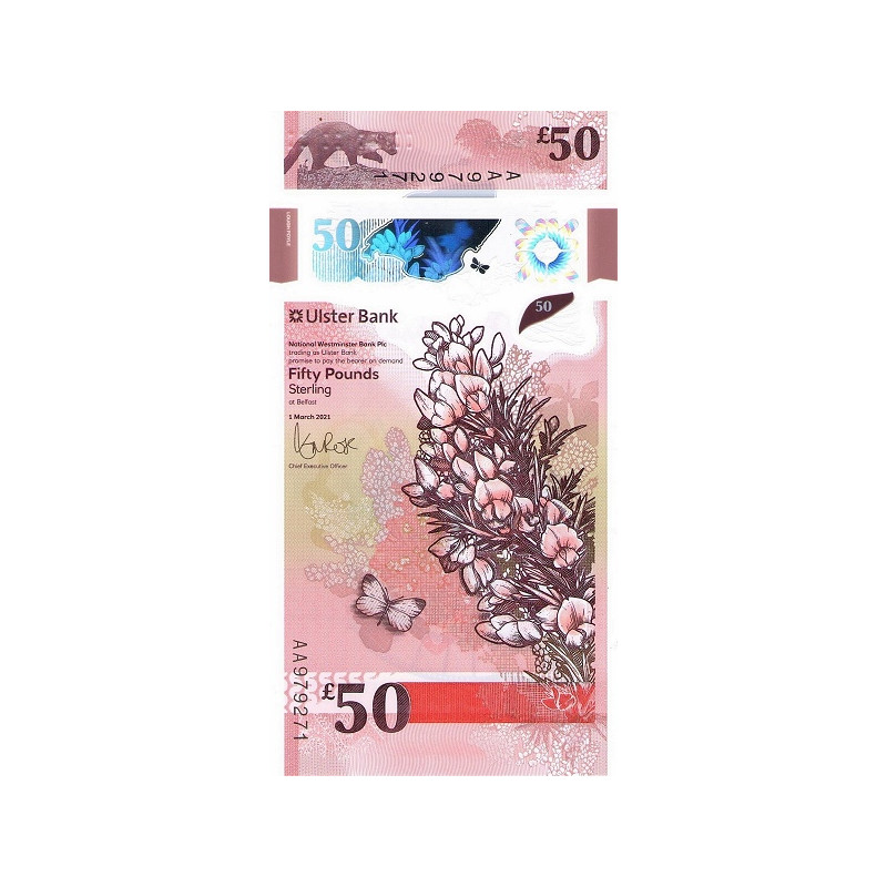 Northern Ireland 50 Pounds 2022 Ulster Pnew