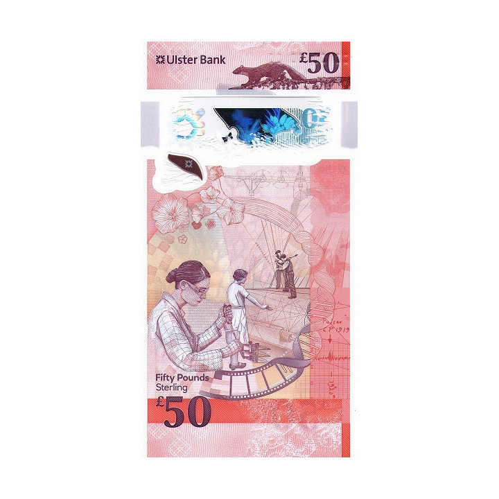 Nordirland 50 Pounds 2022 Ulster Pnew