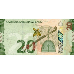Azerbajdzjan 20 Manat 2021 (2022) P-new