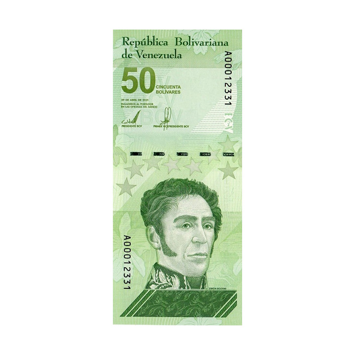 Venezuela 50 Bolivares Digitales 2021 P-new