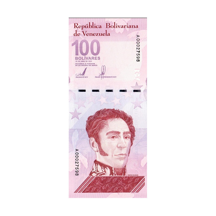 Venezuela 100 Bolivares Digitales 2021 P-new