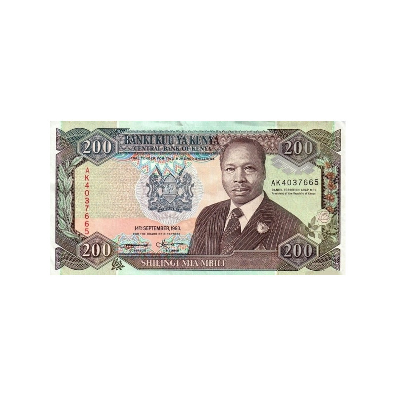 Kenya 200 Shillings 1993 P29e