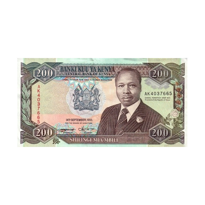 Kenya 200 Shillings 1993 P29e