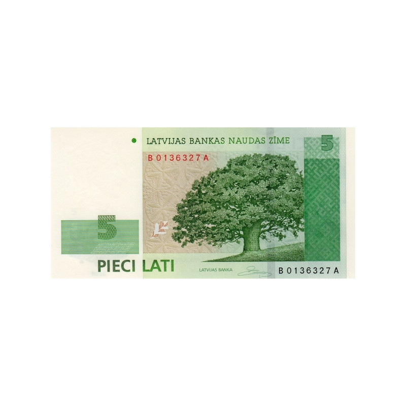 Lettland 5 Lati 2009 P53c