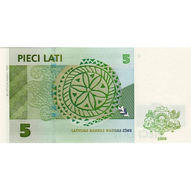 Lettland 5 Lati 2009 P53c