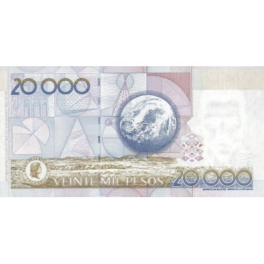 Colombia 20 000 Pesos 5 Aug 2010 P454x