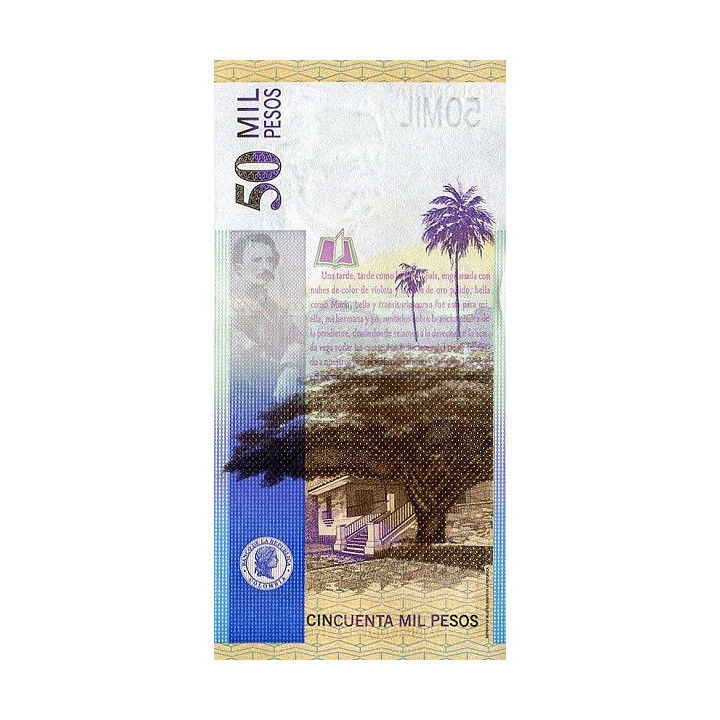 Colombia 50000 Pesos 26 Aug 2011 P455r
