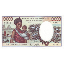Djibouti 10.000 Francs 1984 P39b