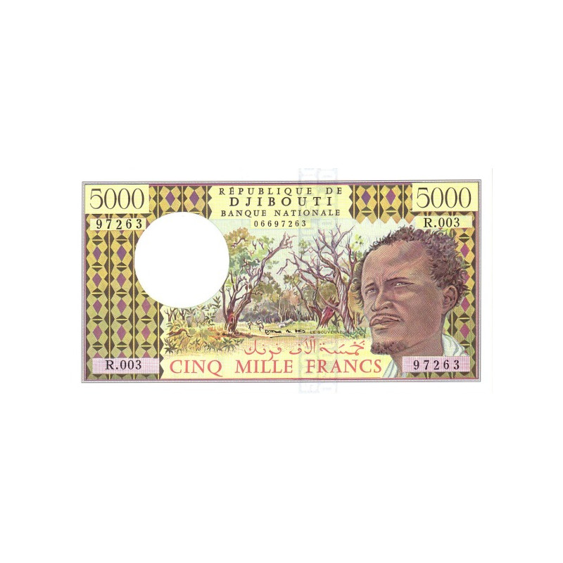 Djibouti 5000 Francs 1979 P38d