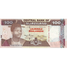 Swaziland 100 Emalangeni 2001 P32