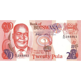 Botswana 20 Pula 1999 P-21a
