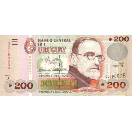 Uruguay 200 Pesos 2000 P77b