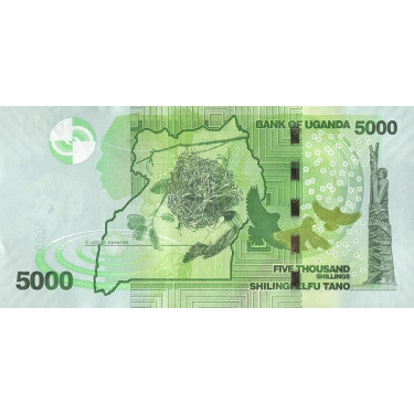 Uganda 5000 Shillings 2019 P51