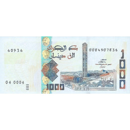 Algeriet 1000 Dinars 2018 P-146