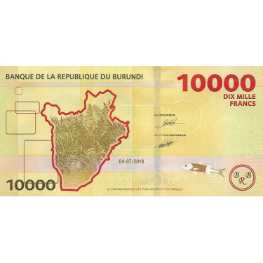 Burundi 10 000 Francs 2018 P-54