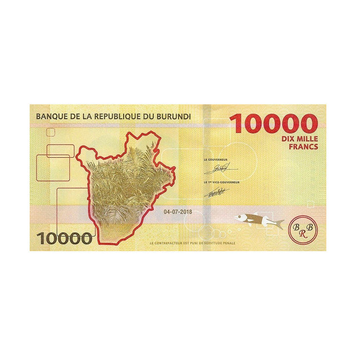 Burundi 10 000 Francs 2018 P-54