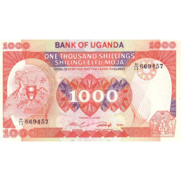 Uganda 1000 Shillings 1986 P26