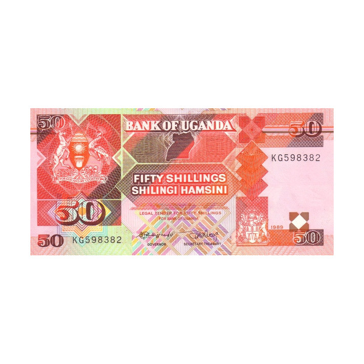 Uganda 50 Shillings 1989 P30b