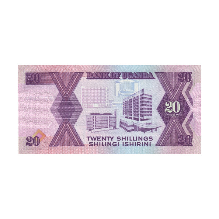 Uganda 20 Shillings 1988 P29b