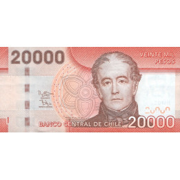 Chile 20000 Pesos 2015 P165f