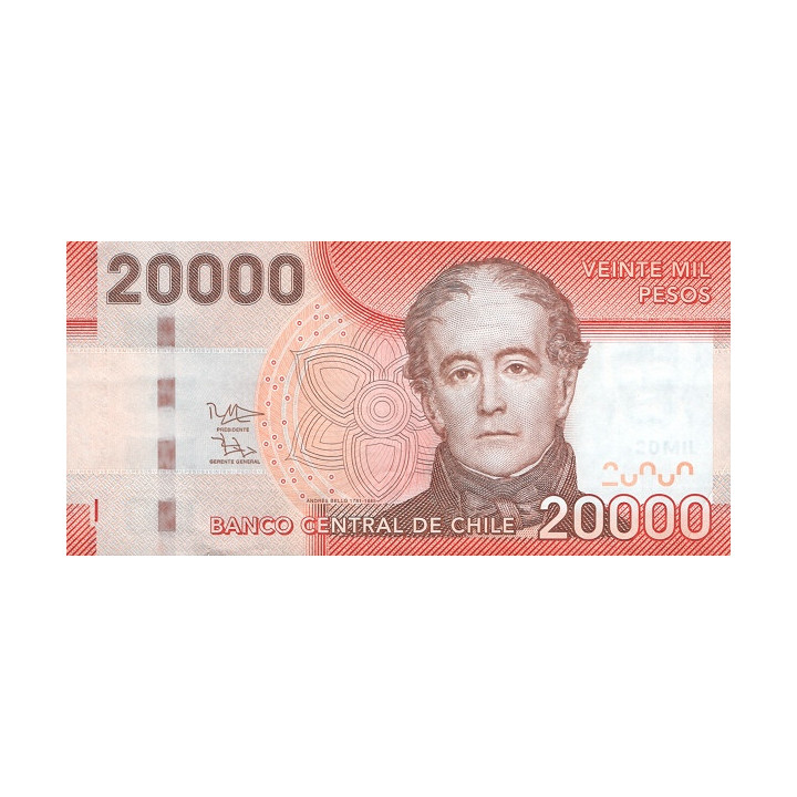 Chile 20000 Pesos 2015 P165f
