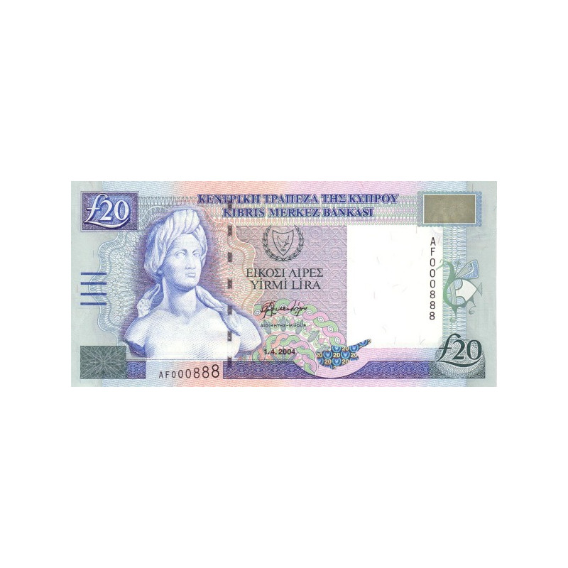 Cypern 20 Pounds 2004 P63c