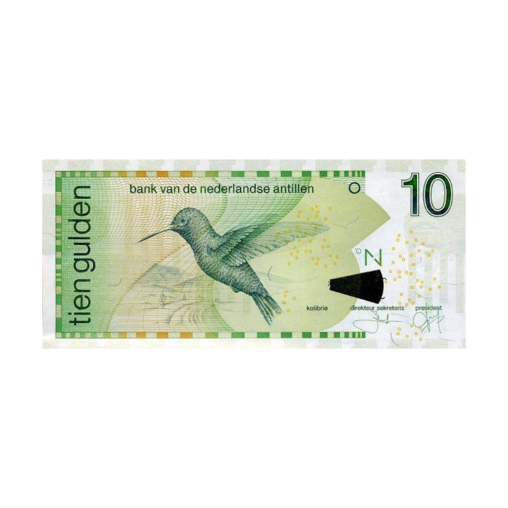Netherlands Antilles 10 Gulden 2016 P28h