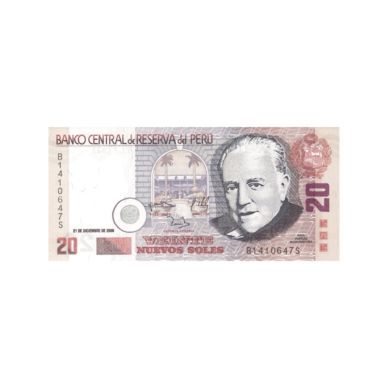 Peru 20 Nuevo Soles 2006 P176c